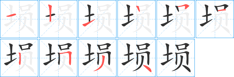 塤字的筆順?lè)植窖菔?></p>
<p><span id=
