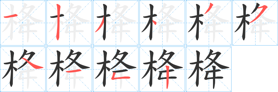 栙字的筆順?lè)植窖菔?></p>
<p><span id=